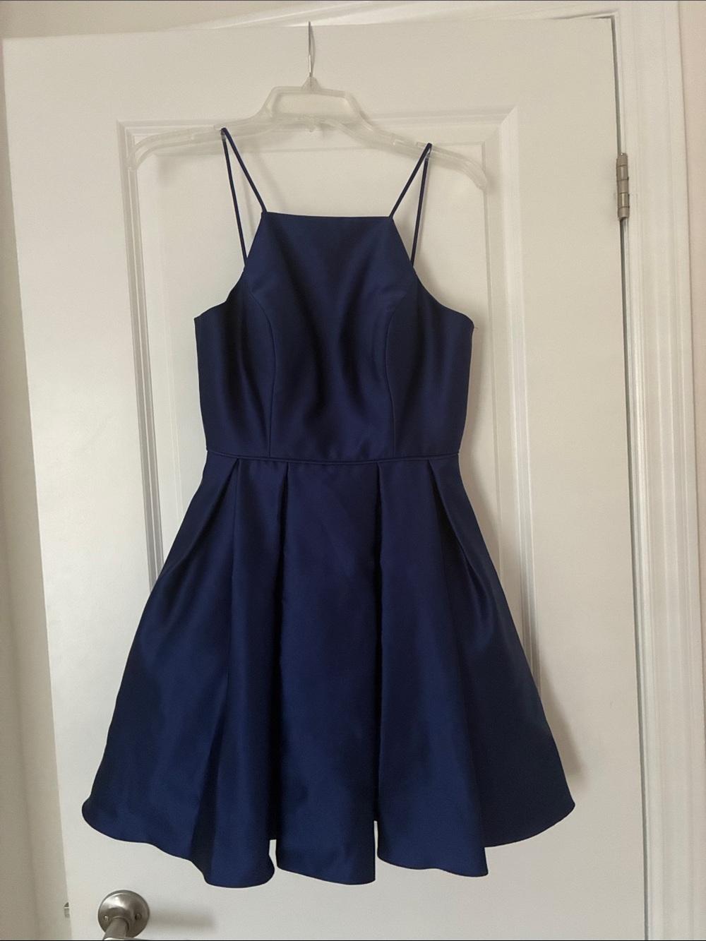 Laura Plus Royal Blue Satin Dress - Size 4